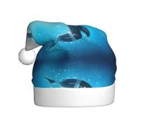 BLWSLC Kiss Dolphin Tale Pattern Cappelli di Natale per adulti accessori in maschera perfetti per Natale e feste in famiglia