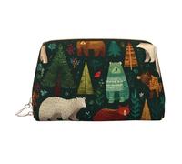 BLWSLC L'orso variopinto ha stampato la borsa cosmetica portatile grande della borsa da toeletta di viaggio adatta per il viaggio e l'uso