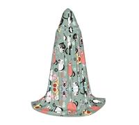 BLWSLC Lovely Cartoon Cats (1) mantello con cappuccio per adolescenti, per cosplay, travestimenti e feste di vacanza