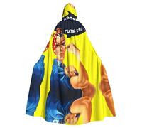 BLWSLC Mantello con cappuccio per adulti, con scritta "We Can Do It", per feste e feste di Halloween, grande mantello con cappuccio, adatto per feste e spettacoli teatrali