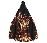 BLWSLC Mantello con cappuccio per feste con cappuccio per adulti con cappuccio lanterna di carta stampata per feste adatte a spettacoli teatrali e feste