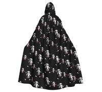 BLWSLC Mantello con cappuccio stampato a panda da da boxe, stile lungo, adatto per cosplay, spettacoli sul palco o feste in vacanza.