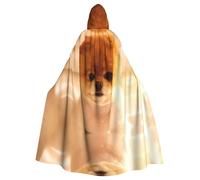 BLWSLC Mantello con cappuccio stampato per cuccioli di cane, per adulti, senza cerniera, adatto per cosplay in maschera