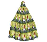 BLWSLC Mantello festivo con cappuccio stampato gnomi colorati di Halloween adatto per feste in famiglia di Halloween