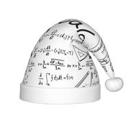BLWSLC Matematica Geometria Geek Calculus Stampato Bambini Cappello di Natale festivo Cappello di Natale adatto per le feste di Capodanno e abbigliamento invernale all'aperto