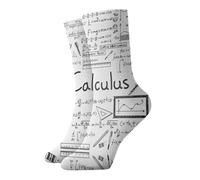 BLWSLC Math Geometry Geek Calculus calzini casual stampati calzini eleganti e caldi 30,5 cm adatti per gite quotidiane e abbigliamento domestico
