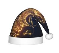 BLWSLC Nota musicale dorata con stella lucida stampata cappelli di Natale per bambini, cappelli decorativi adatti per Natale, feste di Capodanno, ecc.