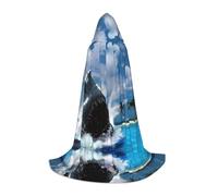 BLWSLC Ocean Fish - Mantella con cappuccio per cosplay, travestimento e feste