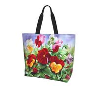 BLWSLC Pansy Perfection Borsa a tracolla con fantasia, organizer riutilizzabile, adatta per viaggi, palestra e yoga., Perfezione del pensiero, Taglia unica