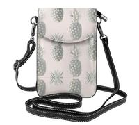 BLWSLC Piccola borsa a tracolla leggera Bella stampa ananas borsa a tracolla da donna con scomparti per carte adatta per l'uso quotidiano e da viaggio
