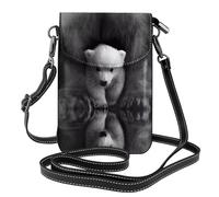 BLWSLC Piccola borsa a tracolla leggera con stampa orso, borsa a tracolla da donna con scomparti per carte adatta per l'uso quotidiano e per i viaggi