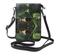BLWSLC Piccola borsa a tracolla leggera Frog and Rain stampata borsa a tracolla da donna con scomparti per carte adatta per l'uso quotidiano e da viaggio