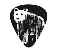 BLWSLC Plettri per chitarra a forma di orsi per bambini, per suonatori acustici, elettrici e musicisti, 12 plettri in 3 diversi spessori