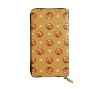 BLWSLC Pochette lunga con pane al burro, portafoglio con cerniera, porta carte, borsa portatile da viaggio adatta per viaggi e uso quotidiano