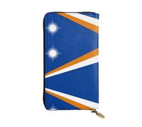 BLWSLC Pochette lunga da polso con bandiera delle Isole Marshall stampata adatta per gite viaggi escursioni