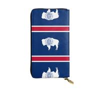 BLWSLC Pochette lunga da polso con bandiera dello stato del Wyoming stampata adatta per escursioni, viaggi, escursioni