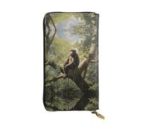 BLWSLC Pochette lunga da polso con scimmia seduta su un albero stampata, adatta per escursioni, viaggi, escursioni