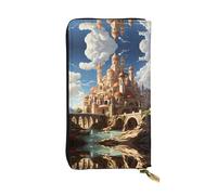 BLWSLC Pochette lunga da polso con stampa anime Castle Sky adatta per escursioni, viaggi, escursioni