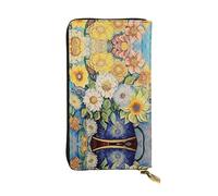 BLWSLC Pochette lunga da polso Olio su Tela Fiori stampati lunga pochette adatta per escursioni viaggi escursioni