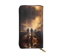 BLWSLC Pochette lunga da polso per pompieri che combattono gli incendi stampata, adatta per gite, viaggi, escursioni