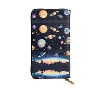 BLWSLC Pochette lunga da polso Saturno Jupiter Earth stampata lunga adatta per gite viaggi escursioni