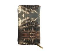 BLWSLC Pochette lunga stampata con resti del Colosseo romano adatta per escursioni, viaggi, escursioni