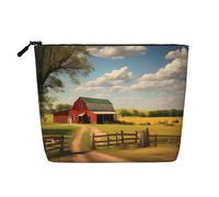 BLWSLC Ranch View Borsa cosmetica stampata a strato singolo, borsa portaoggetti, adatta per la conservazione quotidiana, un must per i viaggi di lavoro.