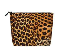 BLWSLC Righe su leopardi Borsa cosmetica stampata a strato singolo, borsa portaoggetti, adatta per la conservazione quotidiana, un must per i viaggi di lavoro.