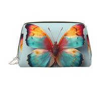 BLWSLC Sacchetto cosmetico portatile stampato del campione della farfalla del fiore grande borsa da toilette di viaggio adatta per il viaggio e l'uso quotidiano