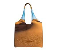 BLWSLC Sand Dunes nel deserto del Sahara stampato monospalla borsa di tela pendolare borsa fitness sport tempo libero borsa adatta per viaggi pendolari o shopping