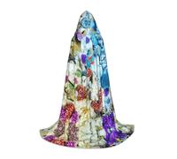 BLWSLC Seabed - Mantello con cappuccio stampato con pesce subacqueo, ideale per cosplay, ideale per feste