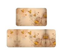 BLWSLC Set di 2 tappetini antiscivolo per lavello da cucina, adatti per lavanderia e ingresso