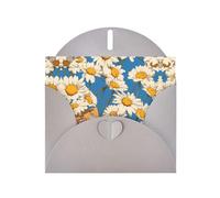 BLWSLC Set di biglietti d'auguri grigi con petali di crisantemo stampati con busta, 15,2 x 10,2 cm, inviti per matrimonio/compleanno