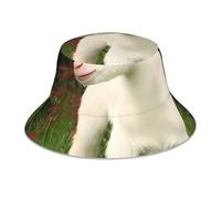 BLWSLC Simpatico agnello cappello da pescatore stampato cappello da sole adatto per spiaggia, caccia, giardinaggio, golf, pesca, nero