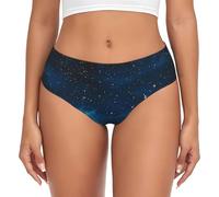 BLWSLC Slip da donna con stampa "La bellezza sotto il cielo notturno", design senza cuciture, taglie dalla XS alla 4XL, si adatta a tutti i tipi di corporatura, Nero , XXL