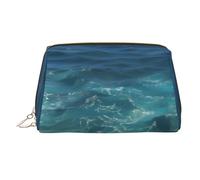 BLWSLC The Deep Ocean - Borsa per cosmetici portatile con stampa di grandi dimensioni, adatta per viaggi e uso quotidiano