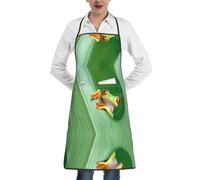BLWSLC Tree Frog Un grembiule da cucina con tasche perfetto per cucinare grigliate e giardinaggio
