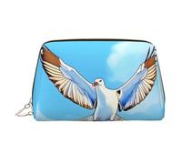 BLWSLC Trousse portatile con stampa di gabbiani in volo, grande beauty case da viaggio, adatta per viaggi e uso quotidiano