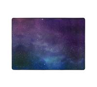 BLWSLC Universo con stelle e galassia Interstellar Tappeto fantasia, tappetino per interni, adatto per atrio, bagno, soggiorno e camera da letto.