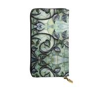 BLWSLC Vine curl Pochette lunga, portafoglio con cerniera, porta carte, borsa portatile da viaggio per monete adatta per viaggi e uso quotidiano