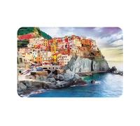 BLWSLC Zerbini con motivo Cinque Terre, tappetini per esterni, adatti per cucine, bagni, arredamento interno ed esterno.