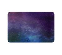 BLWSLC Zerbino con motivo universo con stelle e galassia, tappetini per esterni, adatti per cucine, bagni, decorazioni interne ed esterne.