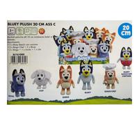 BLY61000 BLUEY PELUCHE 20CM SINGOLO, 6 VARIANTI