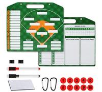 BlyeMichdi Lavagna per la Formazione del Baseball,Appunti Magnetici per Il Baseball,Coaches Lavagna Tattica PVC Baseball Coaches Appunti Coaching Strumento Accessori,35x30CM