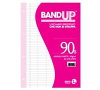 BM - 0105493 - Ricambi BandUp forati rinforzati - A4 - rigo di 1a - 40 fogli - 90gr - BM - 64426 - Conf. da 1 Pz. - 0105493