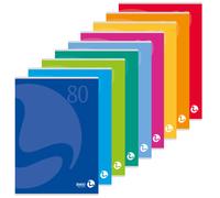 BM - 0110592 - Maxiquaderno Color 80 - A4 - quadretto 10mm - 80 fogli - 80gr - copertina 250gr - BM - 69853 - Conf. da 12 Pz. - 0110592