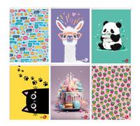 BM - 0111750 - Maxiquaderno Bambina fantasia - A4 - 40+2 fogli - 80gr - 5mm - BM - 82564 - Conf. da 10 Pz. - 0111750