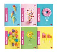 BM - 0122272 - Maxiquaderno Be More Sweet - A4 - 36+2 fogli - 100gr - 1 rigo c-margine - BM - 92585 - Conf. da 10 Pz. - 0122272