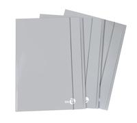 BM BeMore - 0123588 - Cartelline 3 Lembi Con Elastico - Cartellina Formato A4 - Copertina Pesante 700G/Mq - Copertina Plastificata Lucida - Confezione 10 Pezzi - Colore Business grigio chiaro