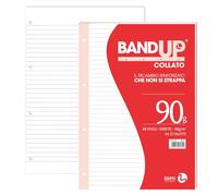 Blocco Collato con Fori Rinforzati BandUp BM - A4 - 90 g - 1 Rigo senza Margini